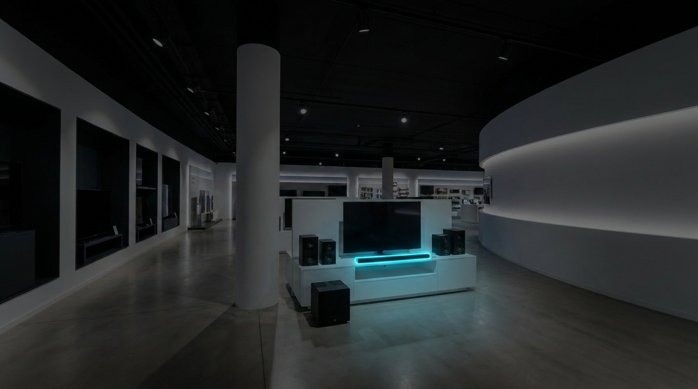 Soundbar 하이라이트 — TV 하단 사운드바 활성